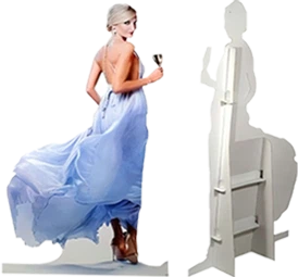 Portable Life Size Cutout POP Standee Display & Environmentally Friendly