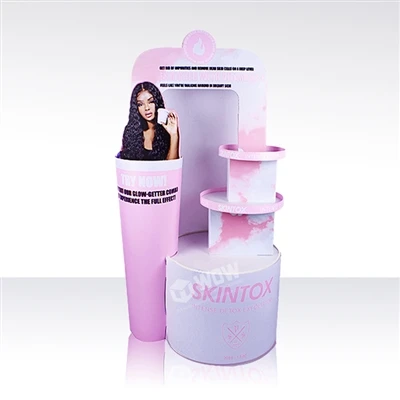 Cardboard Cosmetic Display Stand Project