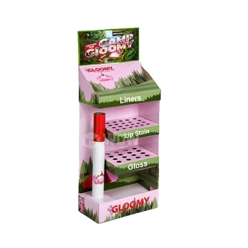 Custom Cardboard Lipstick Display Stand for Cosmetic Retail Promotion