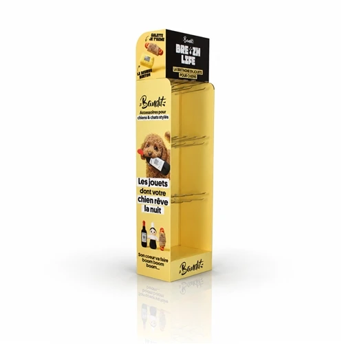 Custom Cardboard Display Stand for a Pet Toy Product