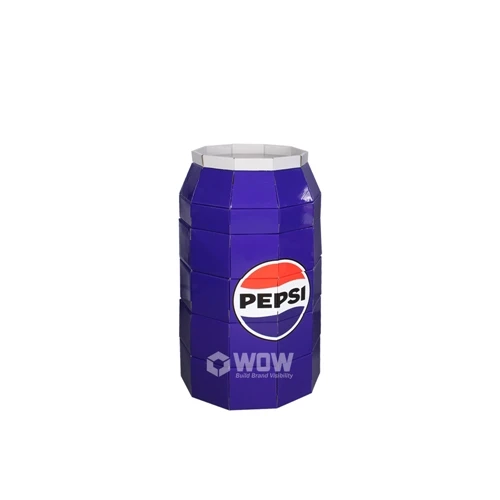 Creative Pepsi Pop-Up Cardboard Display Stand for Beverage Promotions