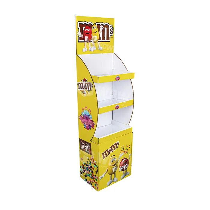 M&M Candy Custom Cardboard Display Stand