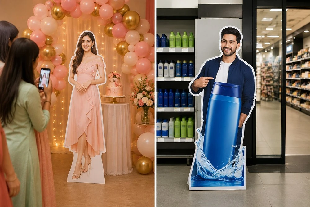 cardboard cut out standees