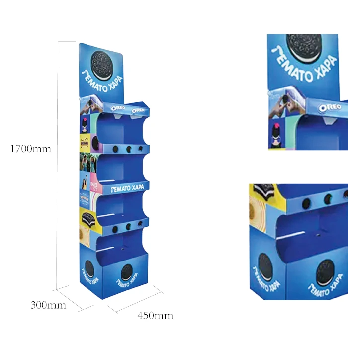 Oreo Cookie 5 Tiered Corrugated Cardboard Retail Display Stands