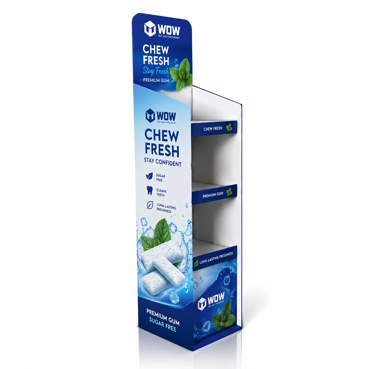 Floor Standing Chewing Gum Display Rack