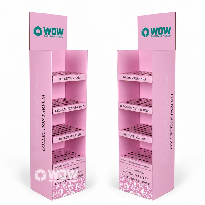 Perfume Cardboard Floor Display Stand Design best