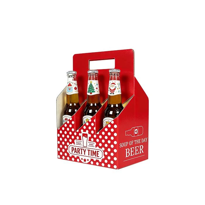 Printed Cardboard Beer Carrier Packaging Boxes