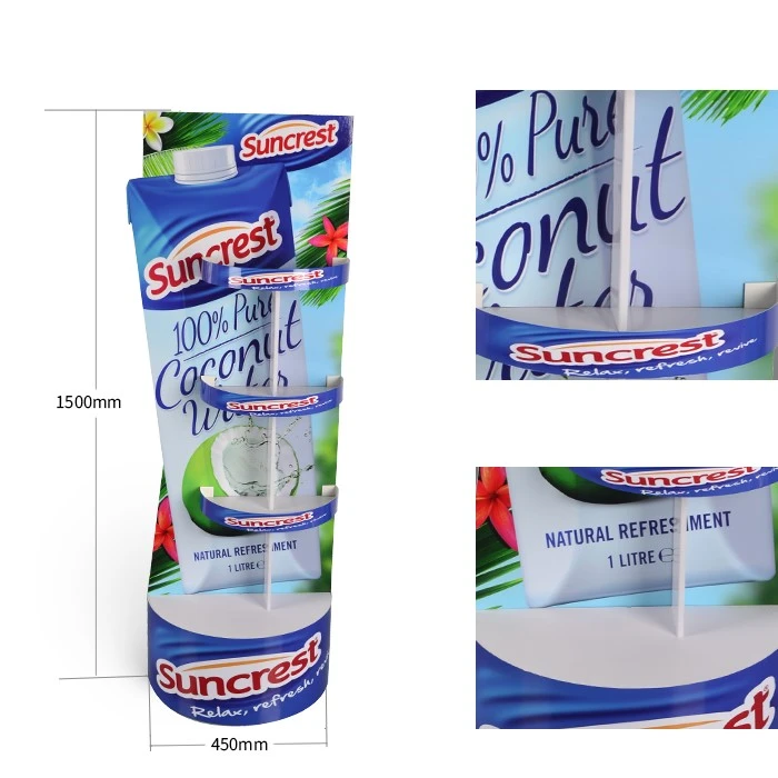coconut bottle display rack