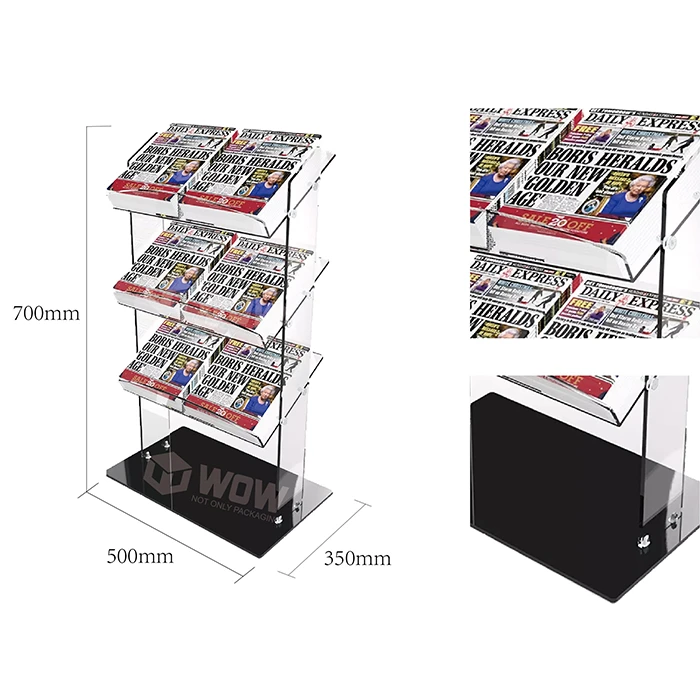 newspaper display rack