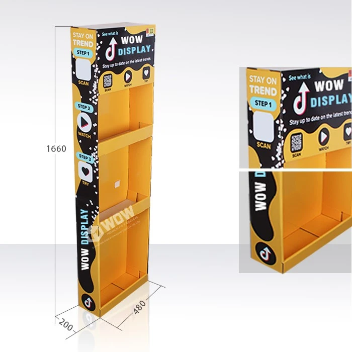 cardboard tiered display stands