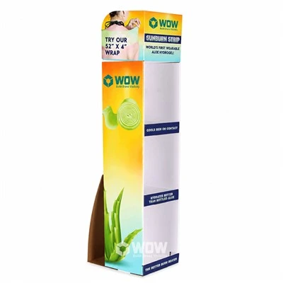 Aloe Hydrogel Strip Floor Display For Personal Care Promotions