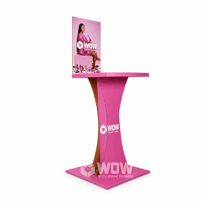 Cardboard Display Pedestal For Beauty Products