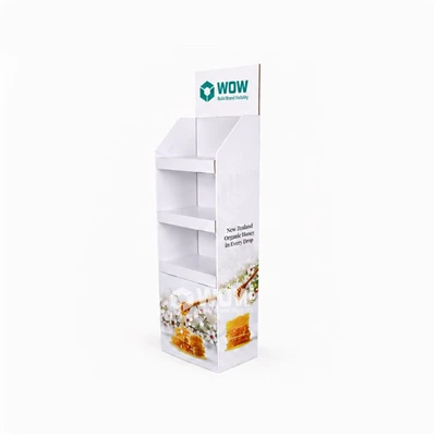 Cardboard Display Stand For Honey And Natural Food Products