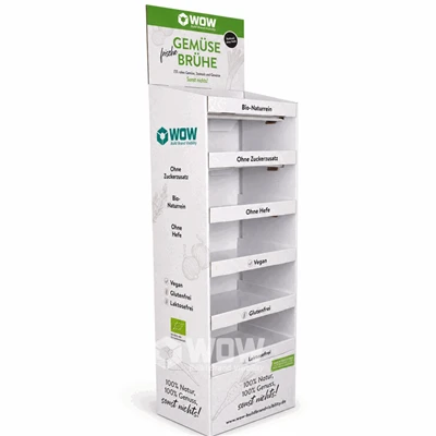 Cardboard Display Stand For Juice Products