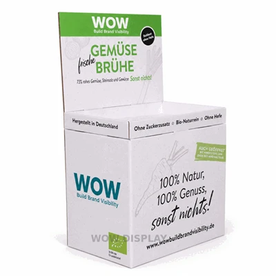Cardboard Dump Bin Display For Grocery Products