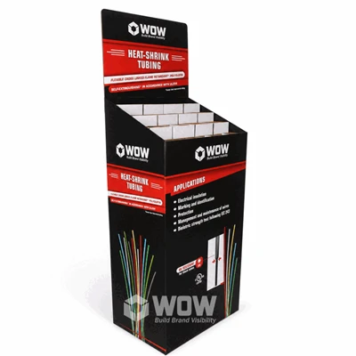 Cardboard Floor Display Stand For Electrical Products