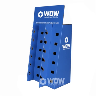 Cardboard Pegboard Display Stand For Sunglasses