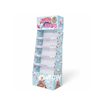 Custom Cardboard Shelf Display For Candy, Snacks