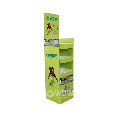 Custom Cardboard Snack Floor Display Stand