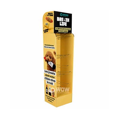 Custom Peg Hook Display Stand For Pet Toys