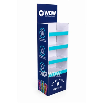 Energy Drink Cardboard Floor Display Stand Design