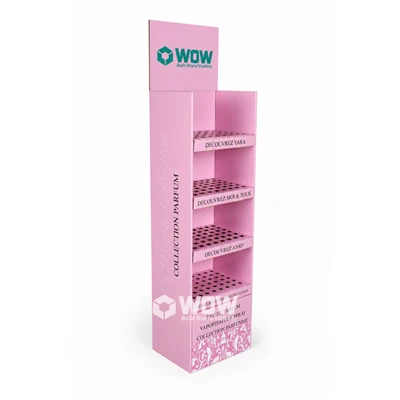 Perfume Cardboard Floor Display Stand Design