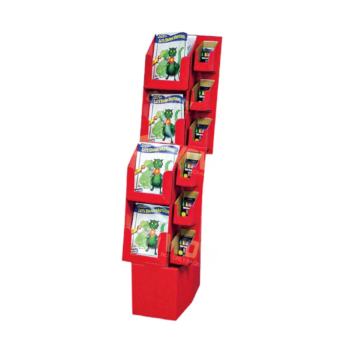 Stepped Book Display Rack