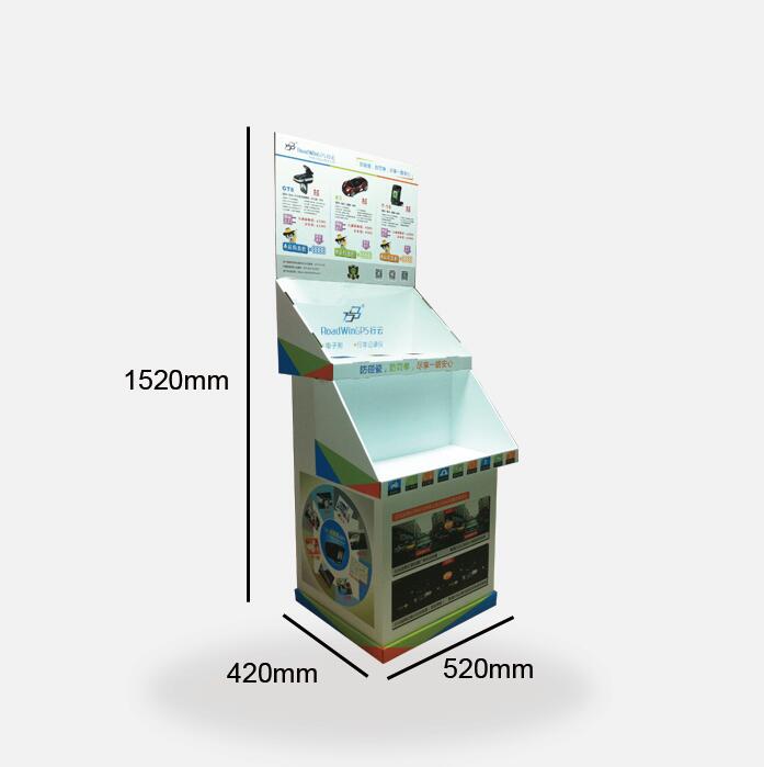corrugated cardboard tray display