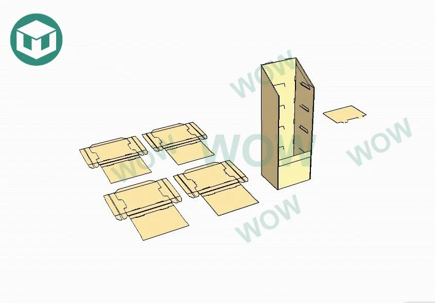 FSDU Cardboard Floor Display Assembly Instructions