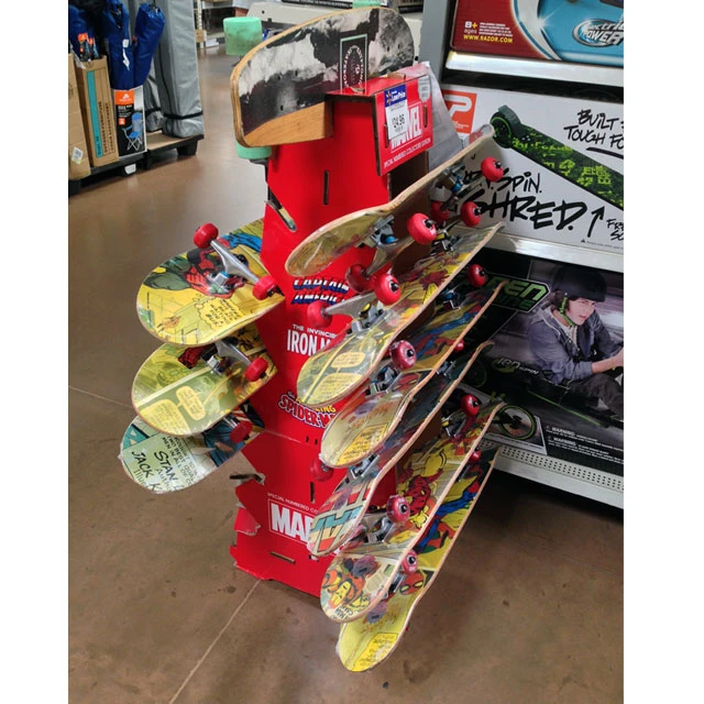 Kryptonics Skateboard Paper Shelf Display