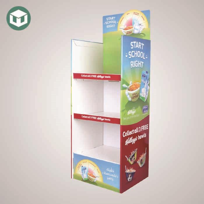 Food Paper Display Rack and Beverage Paper Shelf