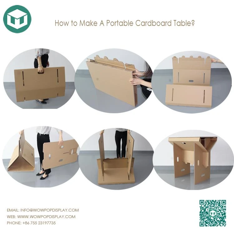 How To Make A Portable Cardboard Display Table?