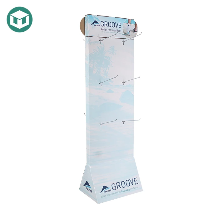 A Nice Cardboard Display Rack With Hooks