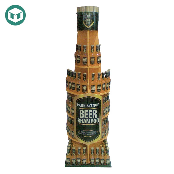 Customized Beer Paper Display Rack