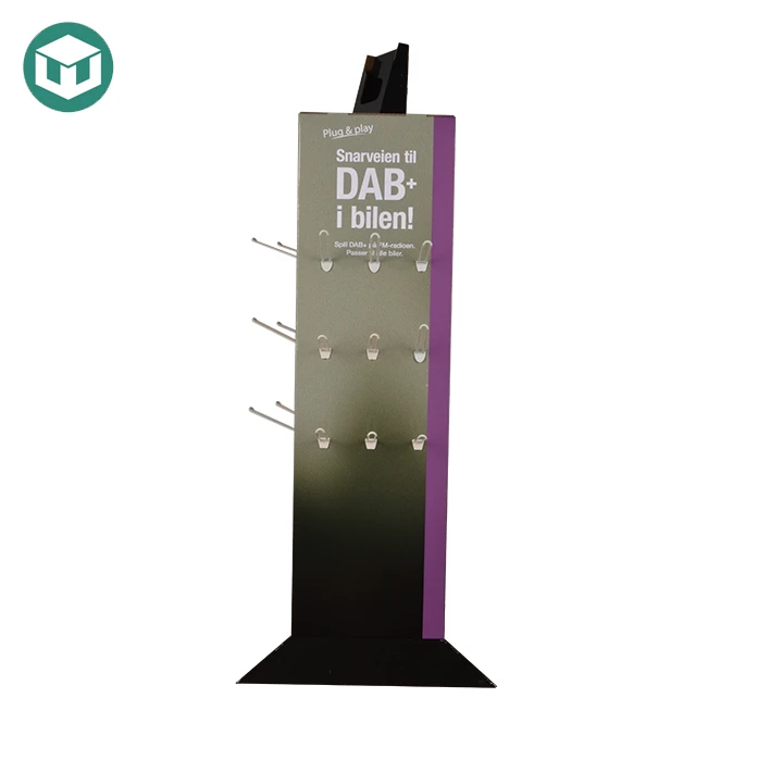 Triangular Cardboard Display Rack With Hook