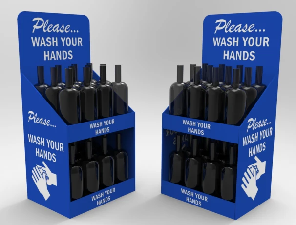CARDBOARD COUNTER DISPLAY