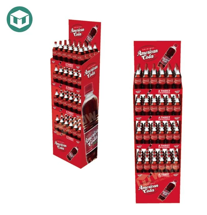 POS Promotion Cardboard Advertising Drinks Display Stands