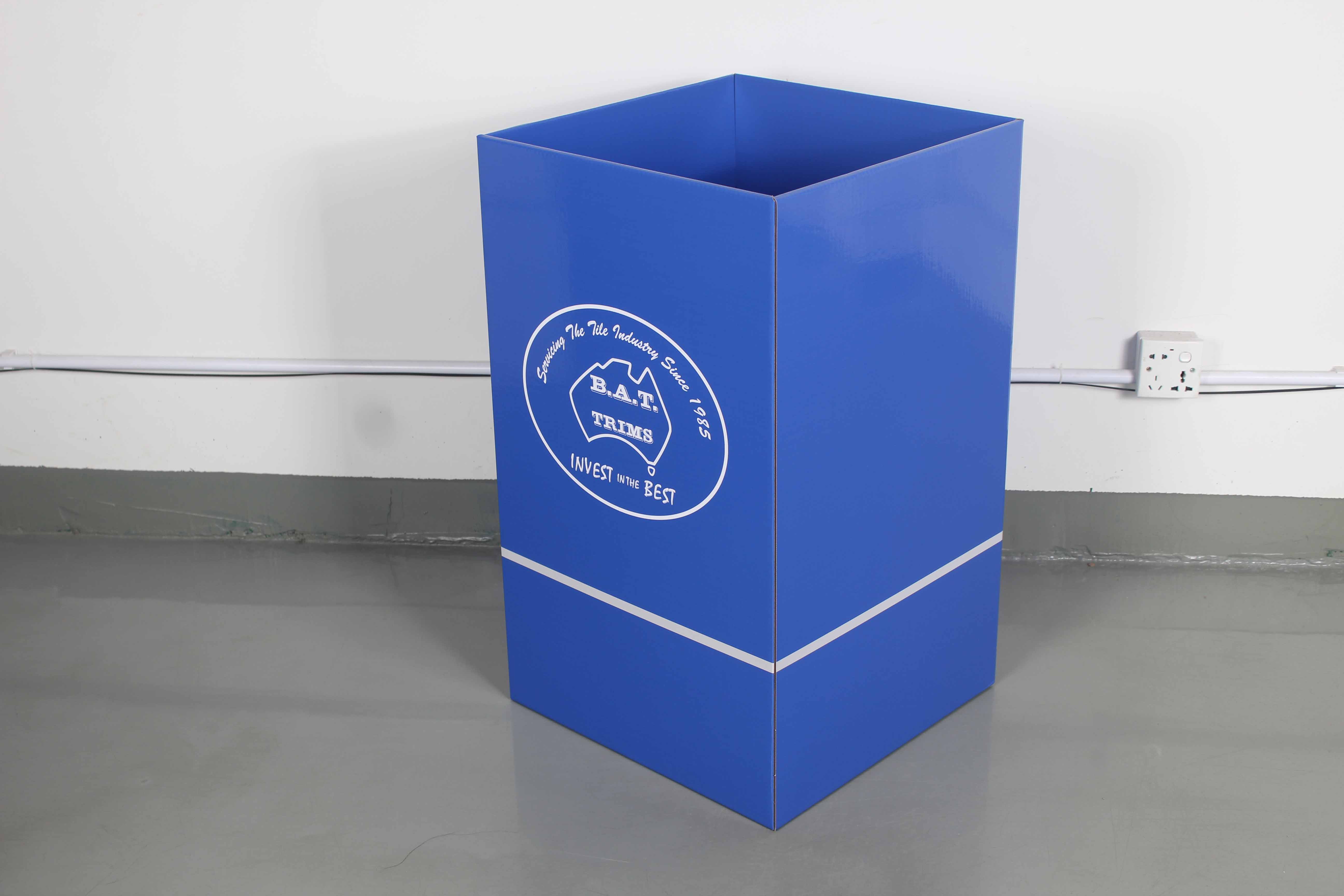 Customized Corrugated Dump Bin Floor Display With Graphics On Header