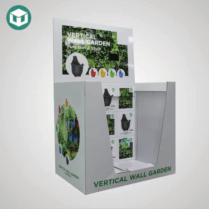 Green Color Customized Dump Bin Displays
