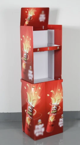 Supermarket Popular Potato Chips Cardboard Display