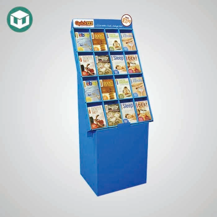 Magazine Floor Cardboard Display Stand