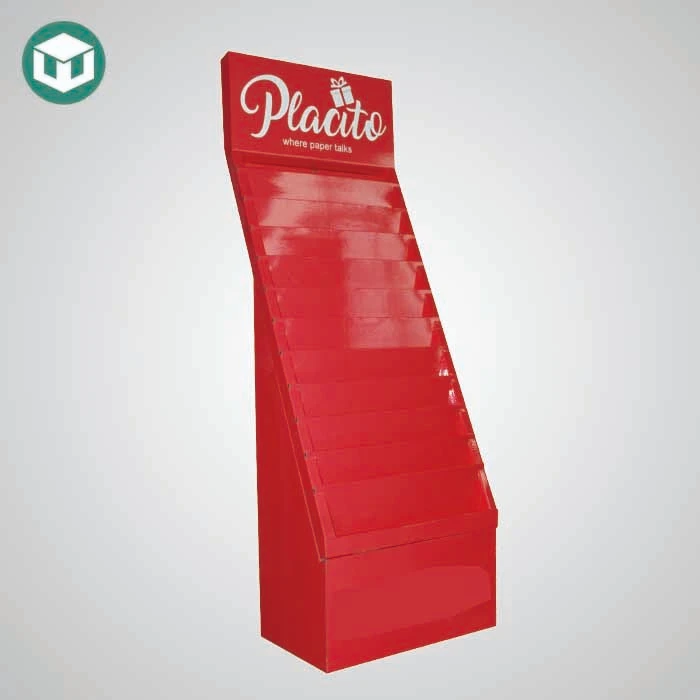 Corrugated Cardboard Greeting Cards Display Stand