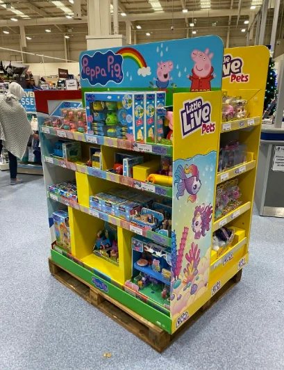 Supermarket Toy Pallet Display Stand