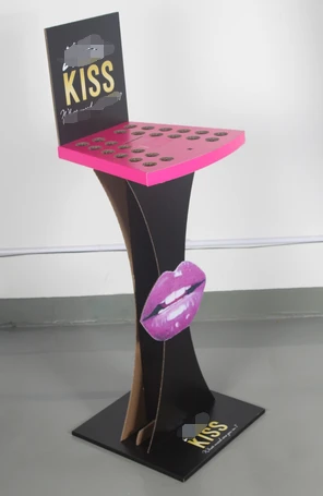 Customized Lipstick Cosmetic Floor Cardboard Display