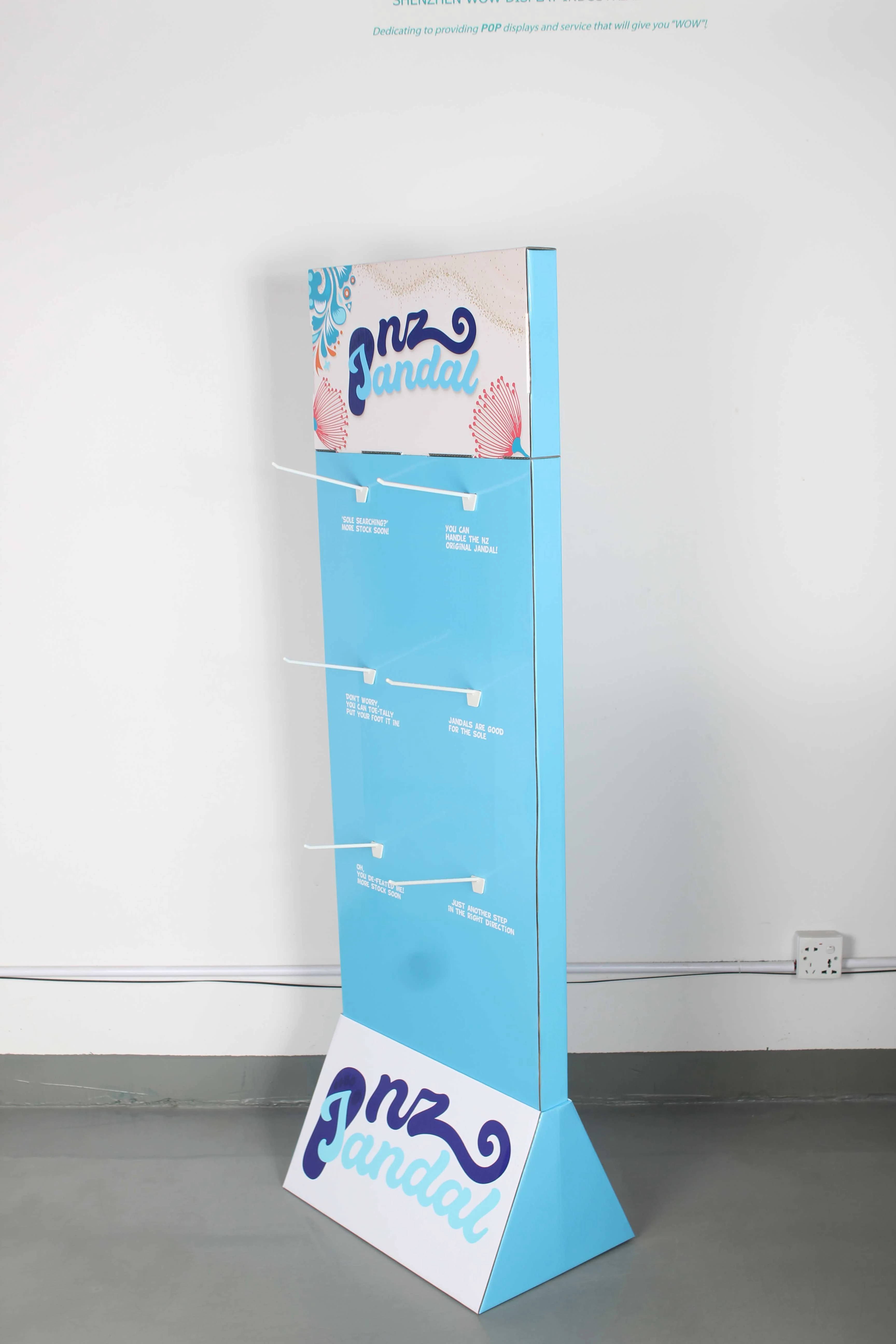 Shoes Cardboard Floor Display Stands