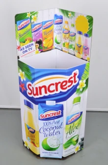 Custom Cardboard Recycling Drink Dump Bin