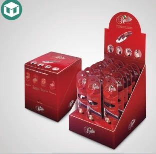 Red Cardboard Counter Display & Shipping Box