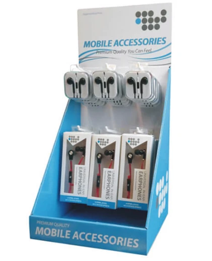Attractive Cardboard Plastic Pegs Corrugated Shelf For Phone Cases
