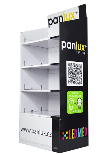 Foldable Cardboard Floor Display For LED