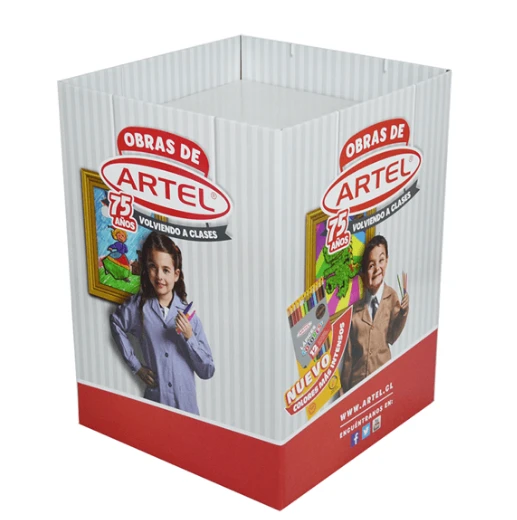 High Quality Custom Logo Cardboard Dump Bins For Pigment